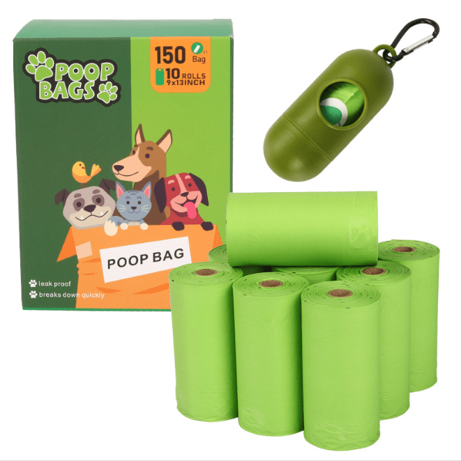 Dog Poop Waste Bags with Dispenser – 12 Rolls Biodegradable Pet Waste Bags | Leak - Proof Dog Waste Bags | TZP0200 - with | Sold by Uncle Wiener's Wholesale