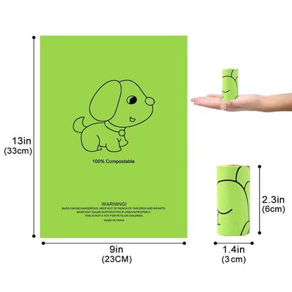 Dog Poop Waste Bags with Dispenser – 12 Rolls Biodegradable Pet Waste Bags | Leak - Proof Dog Waste Bags | TZP0200 - with | Sold by Uncle Wiener's Wholesale