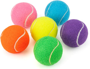 Dog Tennis Ball 6.35cm Pet Fetch Toy Mixed Colors PTBALL