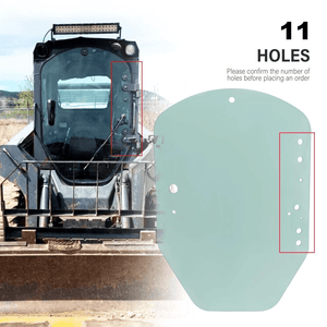 Door Glass for John Deere Skid Steer & Track Loaders – Fits Models 323D, 323E, 333D, 333E