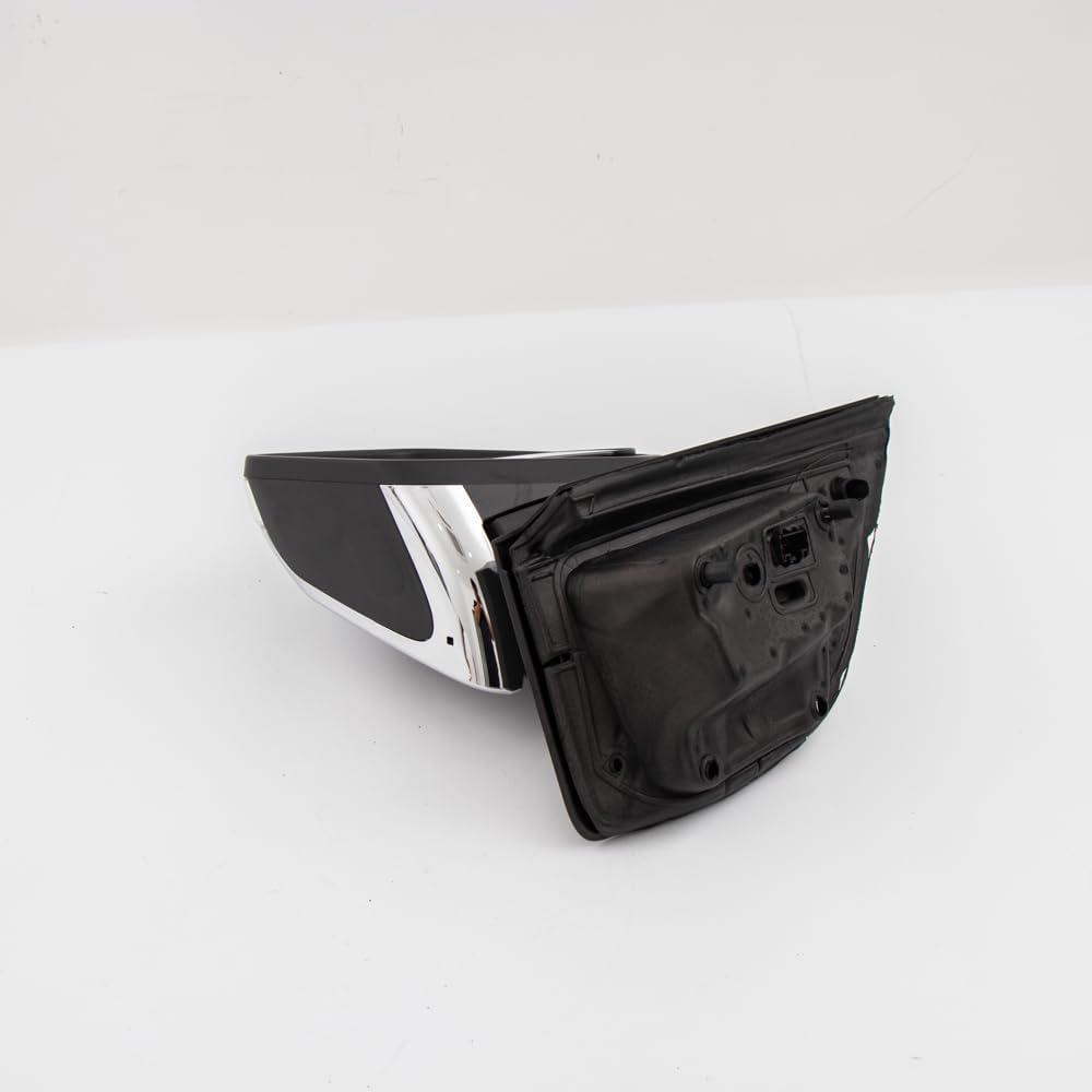 Door Mirror Assembly for Ford F - 150 (2021–2024) – Chrome Back Cover, Heated, Turn Signal, Blind Spot Glass – Left Driver Side F150MIRLH21CHR - with | Sold by Uncle Wiener's Wholesale