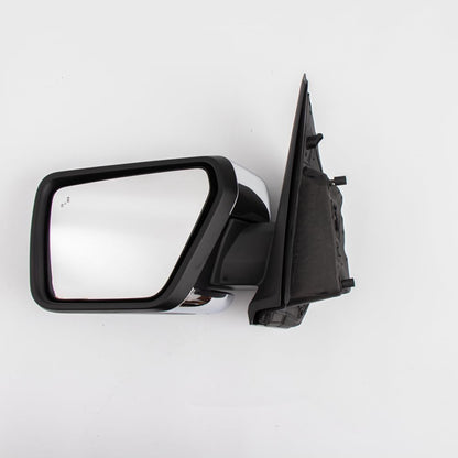 Door Mirror Assembly for Ford F - 150 (2021–2024) – Chrome Back Cover, Heated, Turn Signal, Blind Spot Glass – Left Driver Side F150MIRLH21CHR - with | Sold by Uncle Wiener's Wholesale