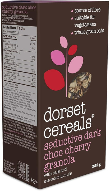 Dorset Cereals Seductive Dark Choc Cherry Granola 325g Premium Crunchy Granola - with | Sold by Uncle Wiener's Wholesale