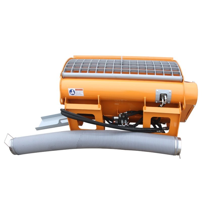 Double Discharge Concrete Mixer 66 Gallon / 300L Hydraulic Skid Steer Mixer with Chain Drive, Dual Chute Discharge & 1.25" Aggregate Capacity LADCM0300L - with | Sold by Uncle Wiener's Wholesale