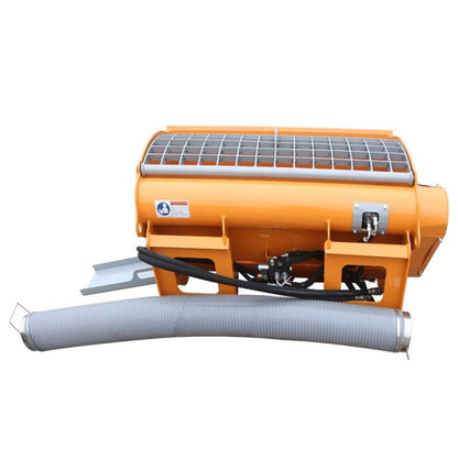 Double Discharge Concrete Mixer 66 Gallon / 300L Hydraulic Skid Steer Mixer with Chain Drive, Dual Chute Discharge & 1.25" Aggregate Capacity LADCM0300L - with | Sold by Uncle Wiener's Wholesale