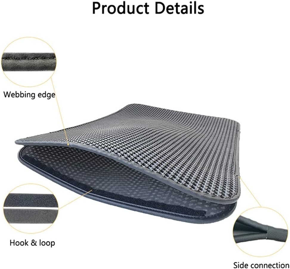 Double - Layer Cat Litter Mat – 21.7×27.6" Honeycomb EVA with Waterproof Bottom ICM05XL - Cat Litter Mat with | Sold by Uncle Wiener's Wholesale