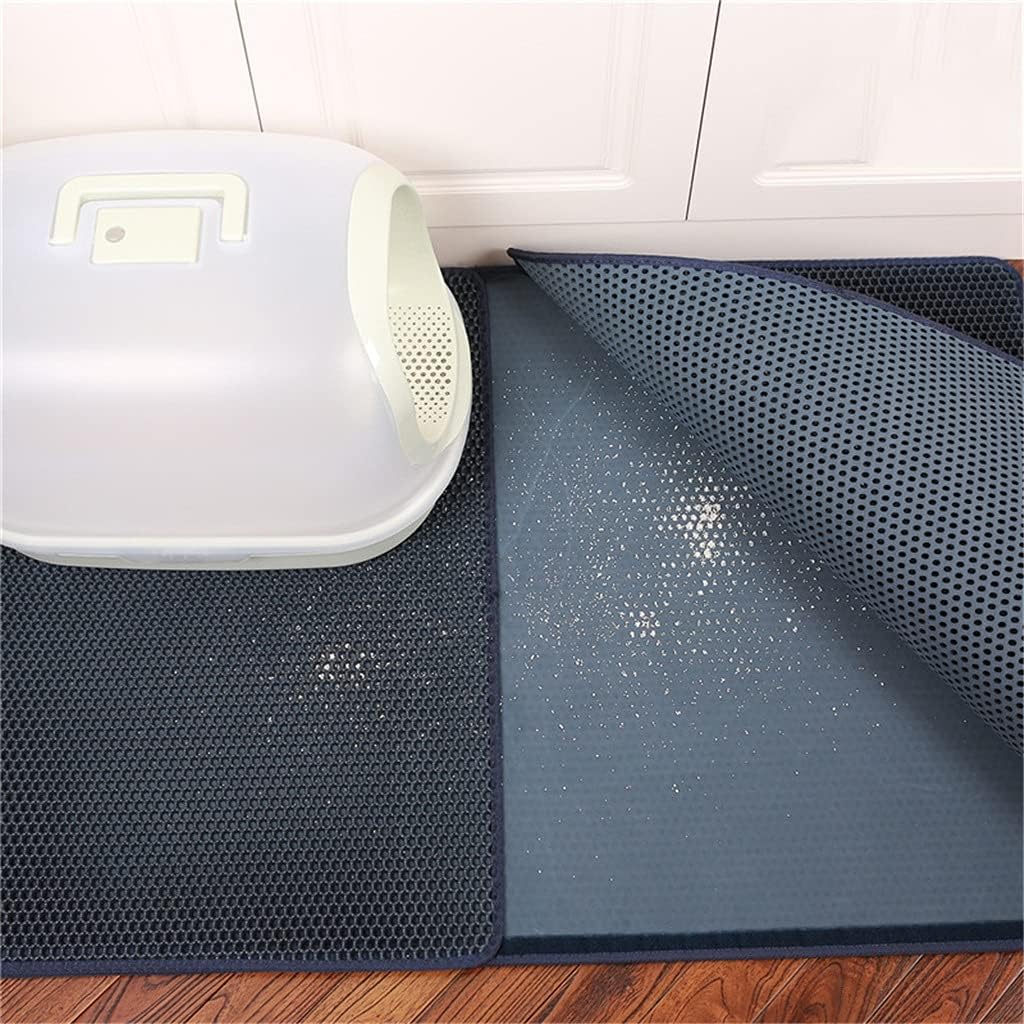 Double - Layer Cat Litter Mat – 21.7×27.6" Honeycomb EVA with Waterproof Bottom ICM05XL - Cat Litter Mat with | Sold by Uncle Wiener's Wholesale