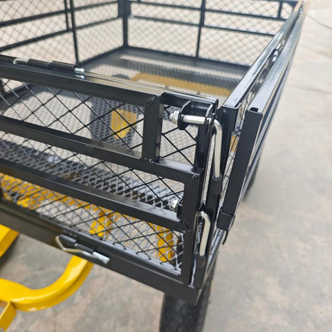 Double - Layered Heavy - Duty Garden Cart with 1100 lbs Capacity DGC1380 - with | Sold by Uncle Wiener's Wholesale