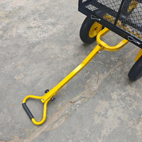 Double - Layered Heavy - Duty Garden Cart with 1100 lbs Capacity DGC1380 - with | Sold by Uncle Wiener's Wholesale