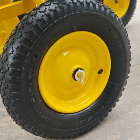 Double - Layered Heavy - Duty Garden Cart with 1100 lbs Capacity DGC1380 - with | Sold by Uncle Wiener's Wholesale