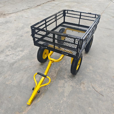 Double - Layered Heavy - Duty Garden Cart with 1100 lbs Capacity DGC1380 - with | Sold by Uncle Wiener's Wholesale