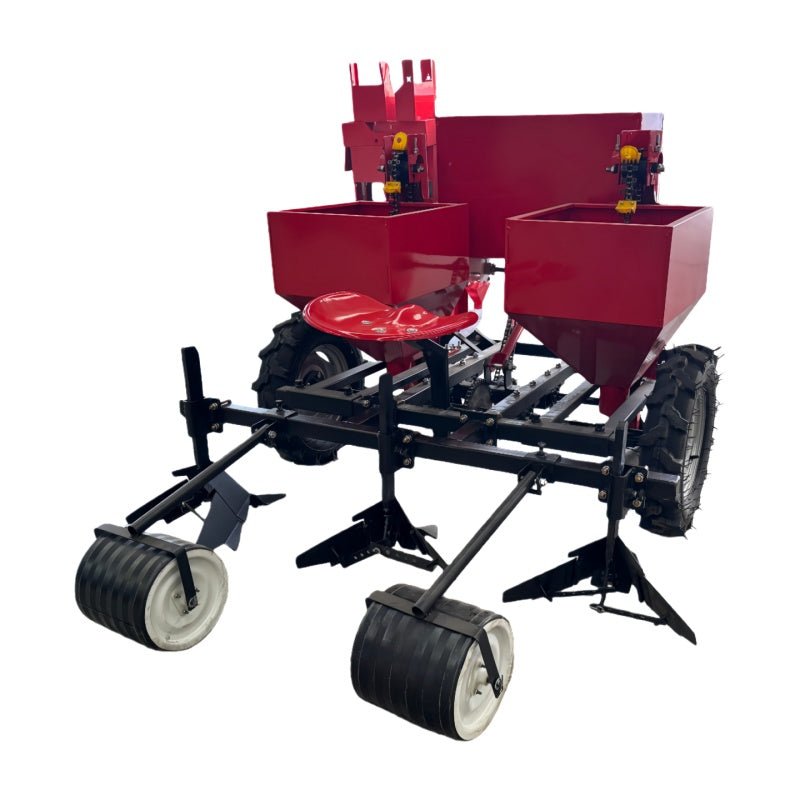 Double Row Potato Planter for 20–50 HP Tractors, Adjustable Row Spacing, Fertilizer Box Included PT2CM6 - with | Sold by Uncle Wiener's Wholesale