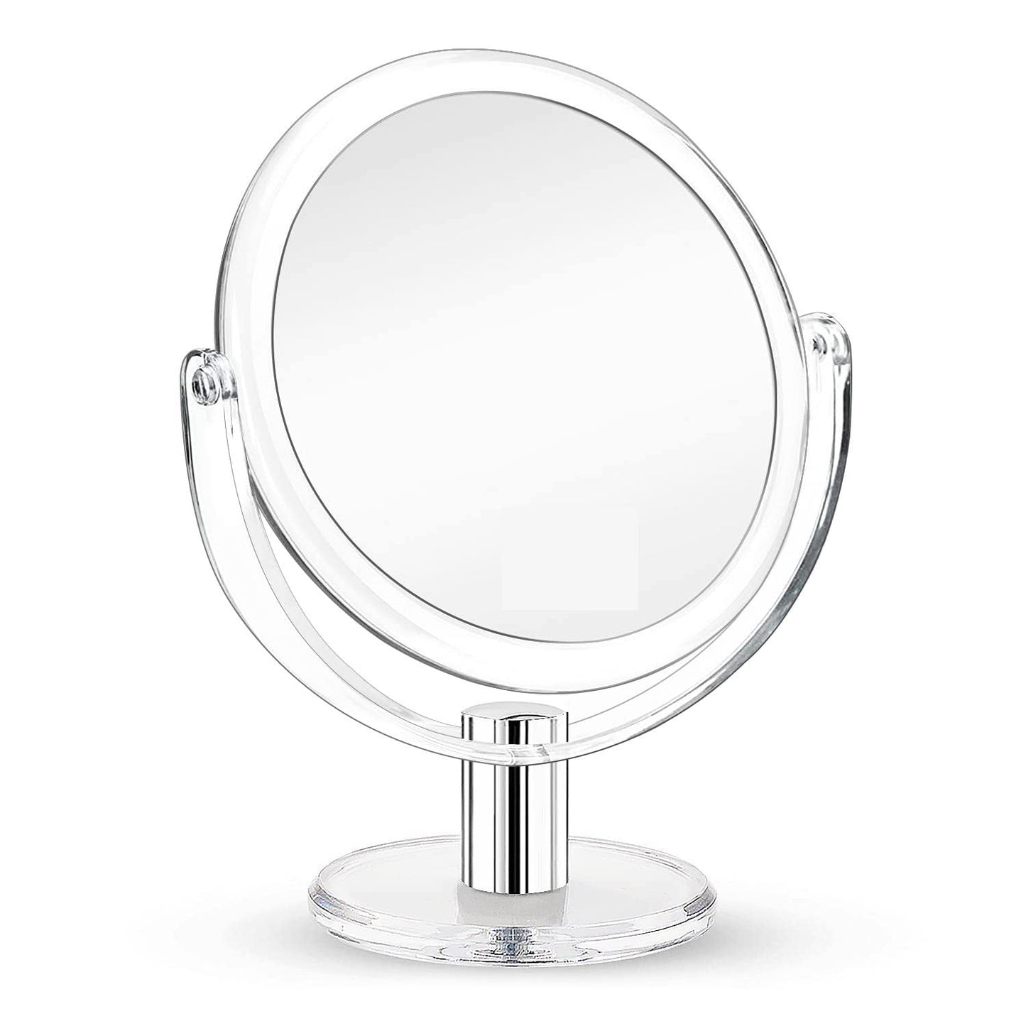 Double - Sided Makeup Vanity Mirror – 1X/2X 360° Swivel Stand – JXVM97 - with | Sold by Uncle Wiener's Wholesale