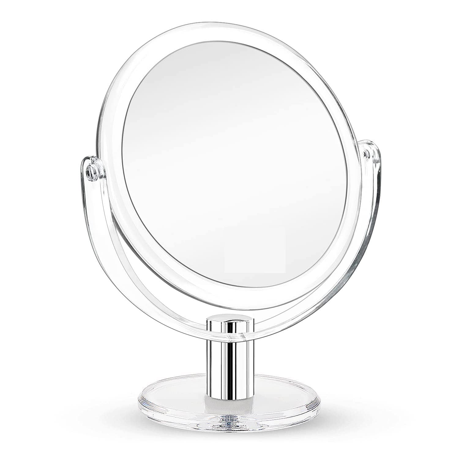 Double - Sided Makeup Vanity Mirror – 1X/2X 360° Swivel Stand – JXVM97 - with | Sold by Uncle Wiener's Wholesale