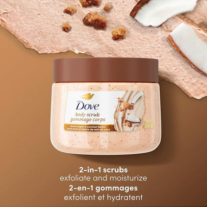Dove Exfoliating Body Scrub Brown Sugar & Coconut Butter – Sulfate-Free Moisturizing Body Polish, 425 g - Home products with | Sold by Uncle Wiener's Wholesale