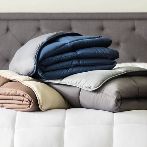 Down Alternative Microfiber Comforter – White, All - Season, Queen & King Sizes - with KING | Sold by Uncle Wiener's Wholesale