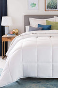Down Alternative Microfiber Comforter – White, All - Season, Queen & King Sizes - with QUEEN | Sold by Uncle Wiener's Wholesale