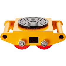 VEVOR 4PCS Skate Dolly, 26455LBS/12T Industrial Mover, Heavy Duty Carbon Steel Machinery Moving Skate & 4 Carbon Steel Wheels and 360 Rotation Non-Slip Cap for Warehouse, Factory