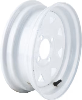 Steel Trailer Rims 12 14 15 16 Inch | 4, 5, 6 & 8 Lug White & Galvanized Trailer Wheels