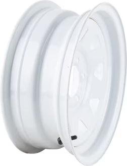 Steel Trailer Rims 12 14 15 16 Inch | 4, 5, 6 & 8 Lug White & Galvanized Trailer Wheels
