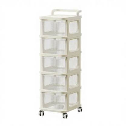 Drawer Storage Rack Organizer 3-Tier & 5-Tier Slim Storage Shelf YYDRWR - with 3-Tier Drawer Storage Rack | Sold by Uncle Wiener's Wholesale