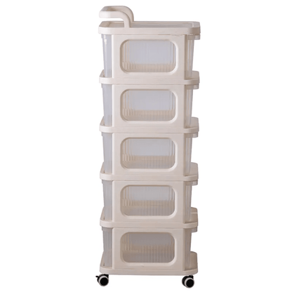 Drawer Storage Rack Organizer 3-Tier & 5-Tier Slim Storage Shelf YYDRWR - with 3-Tier Drawer Storage Rack | Sold by Uncle Wiener's Wholesale