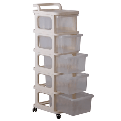 Drawer Storage Rack Organizer 3-Tier & 5-Tier Slim Storage Shelf YYDRWR - with 3-Tier Drawer Storage Rack | Sold by Uncle Wiener's Wholesale
