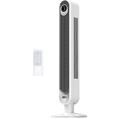 Dreo 42&34; Cruiser Pro T1 Oscillating Bladeless Remote Tower Fan White - with Dimensions (Overall): 13 Inches (H) x 42 Inches (W) x 13 Inches (D) | Sold by Uncle Wiener's Wholesale