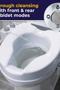 Drive Medical PreserveTech Raised Toilet Seat with Bidet (Ambient Water) Toilet Seat Riser, Elevated Toilet Seats for Seniors and Adults, Toilet Seat Bidet, Toilet Seat Elevator with Bidet Sprayer - with | Sold by Uncle Wiener's Wholesale