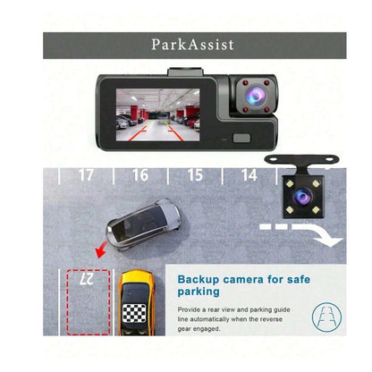 Dual Lens Dash Cam with Recorder – 1080P Front, Interior & Rear Coverage, Model: LGDVRA22 - General Equipment with | Sold by Uncle Wiener's Wholesale