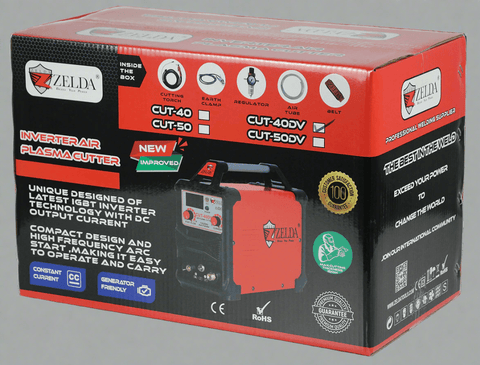 Dual Voltage Plasma Cutter – 40A Digital Inverter, 220V/110V, Model: CUT40DV, SKU: CUT40DV - with | Sold by Uncle Wiener's Wholesale