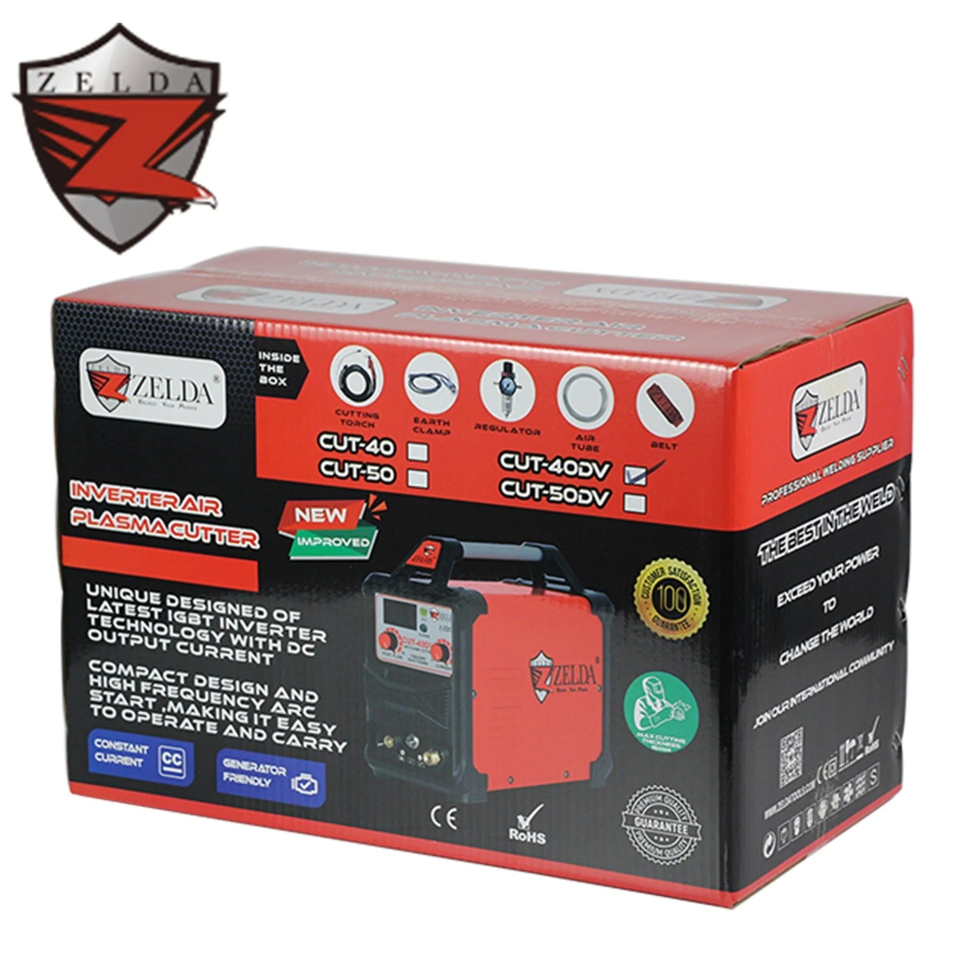 Dual Voltage Plasma Cutter – 40A Digital Inverter, 220V/110V, Model: CUT40DV, SKU: CUT40DV - with | Sold by Uncle Wiener's Wholesale