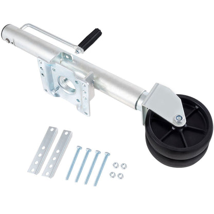 Dual Wheel Swivel Trailer Jack 1500 lbs – 12in Lift, Heavy Duty Boat & Travel Trailer Support EJ1500A - with | Sold by Uncle Wiener's Wholesale