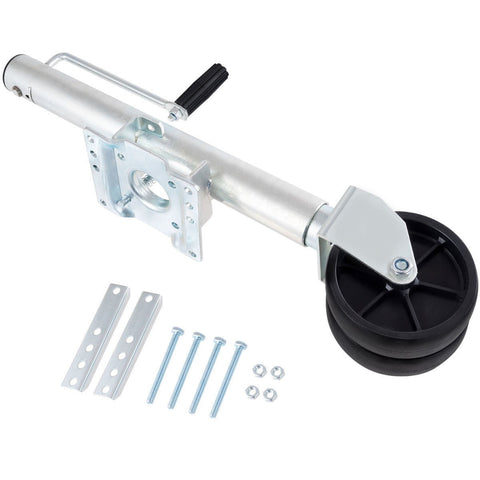 Dual Wheel Swivel Trailer Jack 1500 lbs – 12in Lift, Heavy Duty Boat & Travel Trailer Support EJ1500A - with | Sold by Uncle Wiener's Wholesale