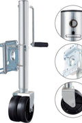 Dual Wheel Swivel Trailer Jack 1500 lbs – 12in Lift, Heavy Duty Boat & Travel Trailer Support EJ1500A - with | Sold by Uncle Wiener's Wholesale