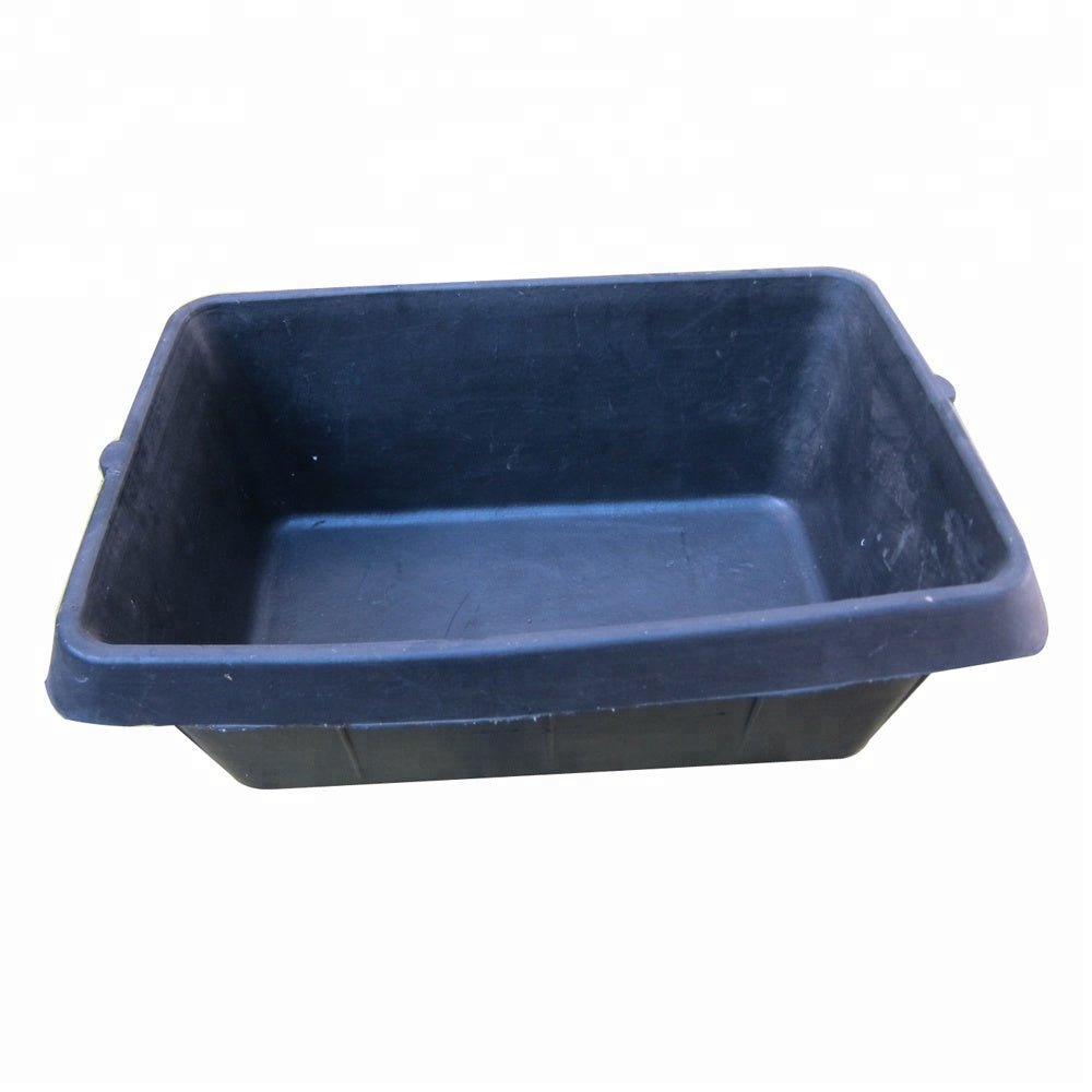 Durable Rubber & Plastic Animal Buckets, Feeders & Waterers – Multiple Sizes for Livestock & Horses - with 380L Large Plastic Feeder & Waterer (T380LF) | Sold by Uncle Wiener's Wholesale