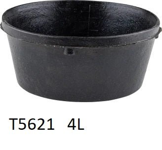 Durable Rubber & Plastic Animal Buckets, Feeders & Waterers – Multiple Sizes for Livestock & Horses - with 4L Rubber Bucket Feeder (T5621) | Sold by Uncle Wiener's Wholesale