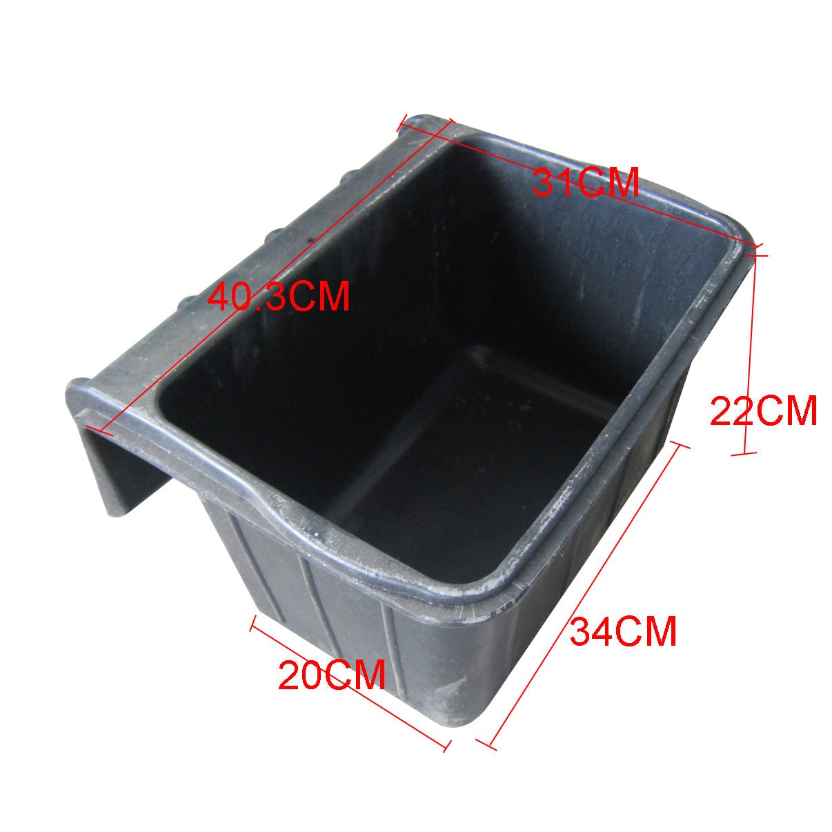 Durable Rubber & Plastic Animal Buckets, Feeders & Waterers – Multiple Sizes for Livestock & Horses - with 20L Fence Hitch Rubber Bucket (F1620L) | Sold by Uncle Wiener's Wholesale