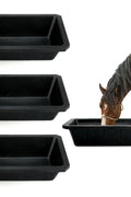 Durable Rubber & Plastic Animal Buckets, Feeders & Waterers – Multiple Sizes for Livestock & Horses - with 10L Rubber Animal Feeder Trough | Sold by Uncle Wiener's Wholesale
