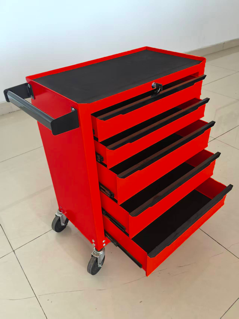 5-Drawer Rolling Tool Cabinet with Lock & Wheels – Heavy-Duty Steel Storage | SKU: KN203305P