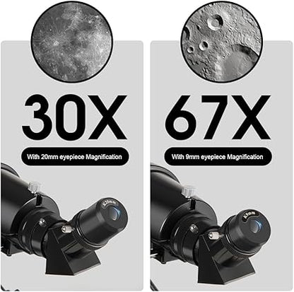 EACONN 90mm Aperture 600mm Refractor Telescope for Adults Kids and Beginners with Tripod Phone Adapter and Carry Bag - Toys with | Sold by Uncle Wiener's Wholesale