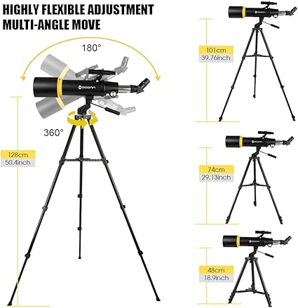 EACONN 90mm Aperture 600mm Refractor Telescope for Adults Kids and Beginners with Tripod Phone Adapter and Carry Bag - Toys with | Sold by Uncle Wiener's Wholesale