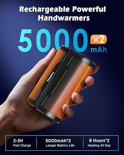 EasyAcc Rechargeable Magnetic Hand Warmers 2 Pack 10000mAh - Portable Power Bank - General Equipment with | Sold by Uncle Wiener's Wholesale