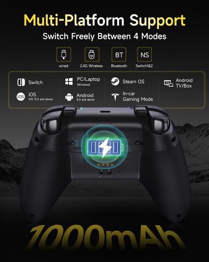 EasySMX X05 Pro Wireless Gaming Controller with Charging Dock – Hall Effect 1000Hz Gamepad for PC, Switch, iOS and Android - Electronics with | Sold by Uncle Wiener's Wholesale