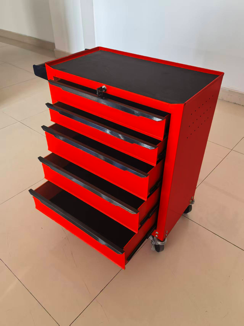 5-Drawer Rolling Tool Cabinet with Lock & Wheels – Heavy-Duty Steel Storage | SKU: KN203305P