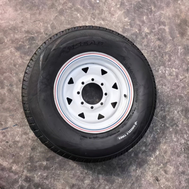 Economy Series 10 - Ply Trailer Tires & Rim Packages for Utility, Boat, Farm, RV & Equipment Trailers - Automotive Tires with ST225/75R15 | Sold by Uncle Wiener's Wholesale