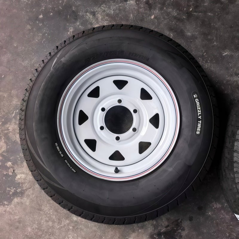 Economy Series 10 - Ply Trailer Tires & Rim Packages for Utility, Boat, Farm, RV & Equipment Trailers - Automotive Tires with ST235/85R16 & RIM 16X6 | Sold by Uncle Wiener's Wholesale