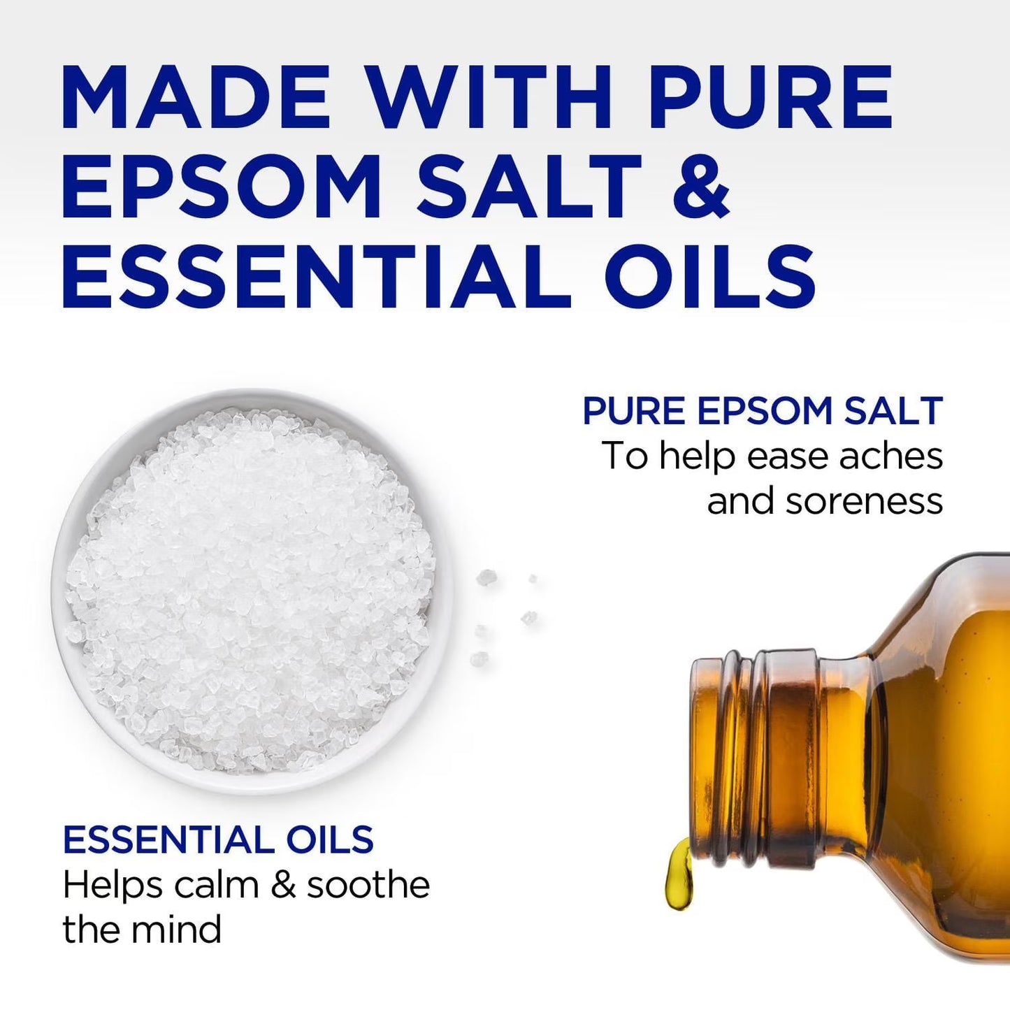 Dr Teal's Pure Epsom Salt Soak Fragrance Free 1.81kg Bath Soak for Muscle Relief