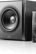 Edifier S351DB Bookcase Coaxial, Bluetooth, Optical and Auxiliary Speaker and Subwoofer 2.1 System, Wireless Sound for Study, Living Room & Cave Black - with | Sold by Uncle Wiener's Wholesale