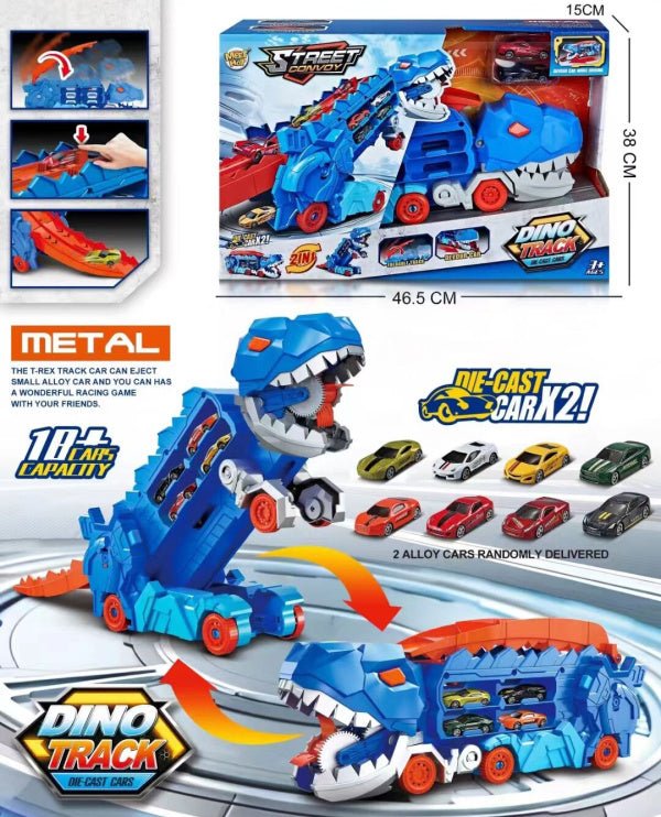 Eject Launcher Car Play Set with 2 Die-Cast Free Wheel Cars – EC1083320 - with | Sold by Uncle Wiener's Wholesale